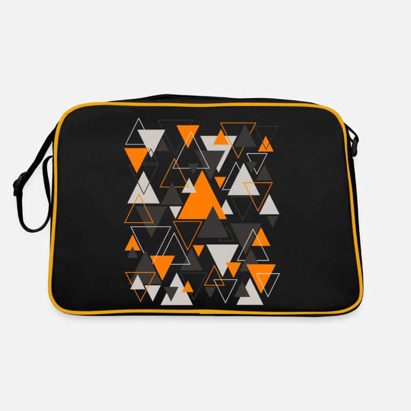 Triangle Pattern Design Orange Sac Retro