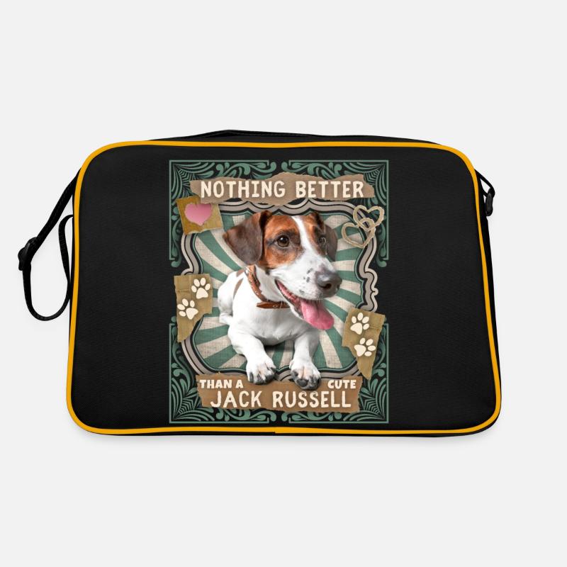 Mignon Jack Russell terrier, dicton drôle Sac Retro