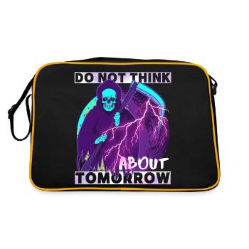 Horreur Grim Reaper, Grim Reaper, dicton drôle - Sac Retro - noir/or - Dos