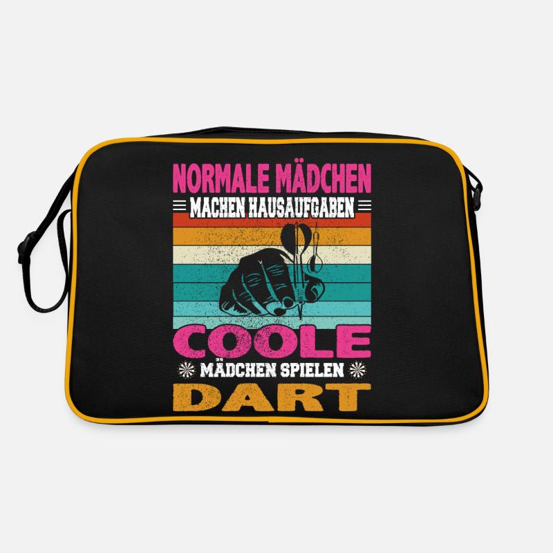Normal Mädchen Hausaufgaben coole Dart Darten Retro Tasche