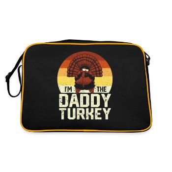Drôle de famille assortie Le jour de Thanksgiving je suis - Sac Retro - noir/or - Dos