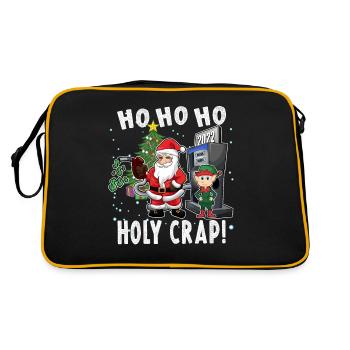 Noël 2022 Prix élevés de l’essence, drôle de mème du Père Noël - Sac Retro - noir/or - Dos