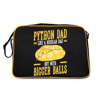 Banana Ball Python Papa comme un papa ordinaire mais - Sac Retro - noir/or - Dos