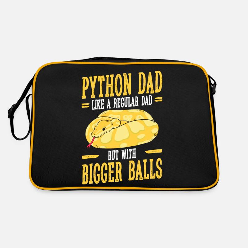 Banana Ball Python Dad Like A Regular Dad But Retro Tasche