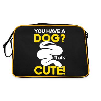 Banana Ball Python Vous avez un chien? C’est doux - Sac Retro - noir/or - Dos