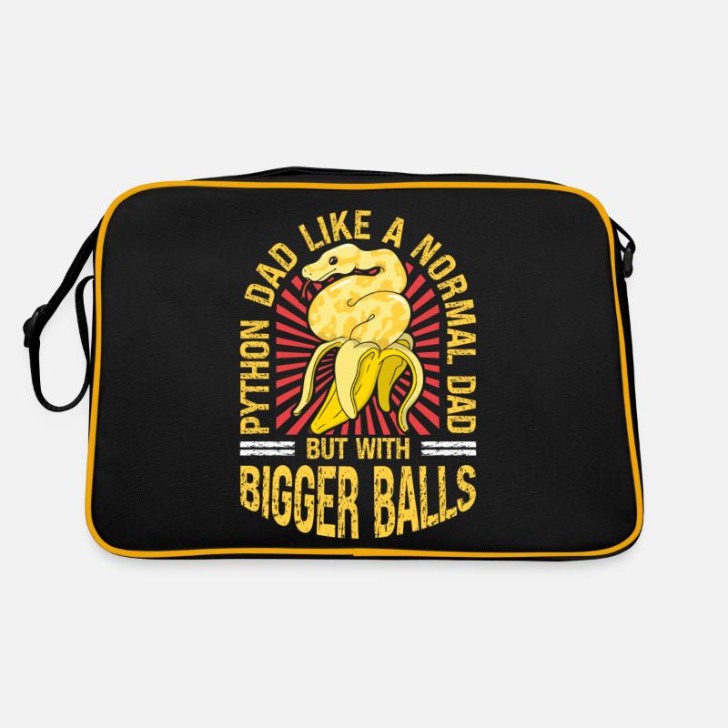 Banana Ball Python Dad Like A Regular Dad But Retro Tasche