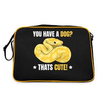 Banana Ball Python Vous avez un chien? C’est doux - Sac Retro - noir/or - Dos