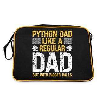 Banana Ball Python Papa comme un papa ordinaire mais - Sac Retro - noir/or - Dos