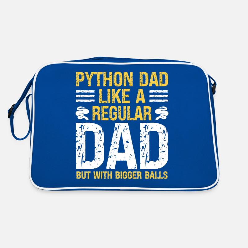 Banana Ball Python Dad Like A Regular Dad But Retro Tasche