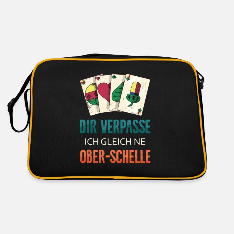 Dir verpasse ich ne Ober Schelle Schellenober Retro Tasche