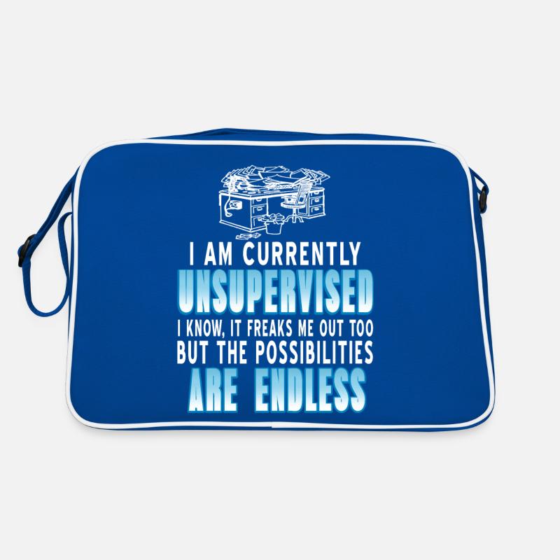 I Am Currently Unsupervised Funny Work At Home Retro Tasche