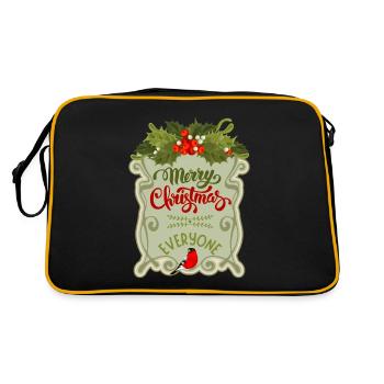 Joyeux Noël à tous, Joyeux Noël En disant - Sac Retro - noir/or - Dos