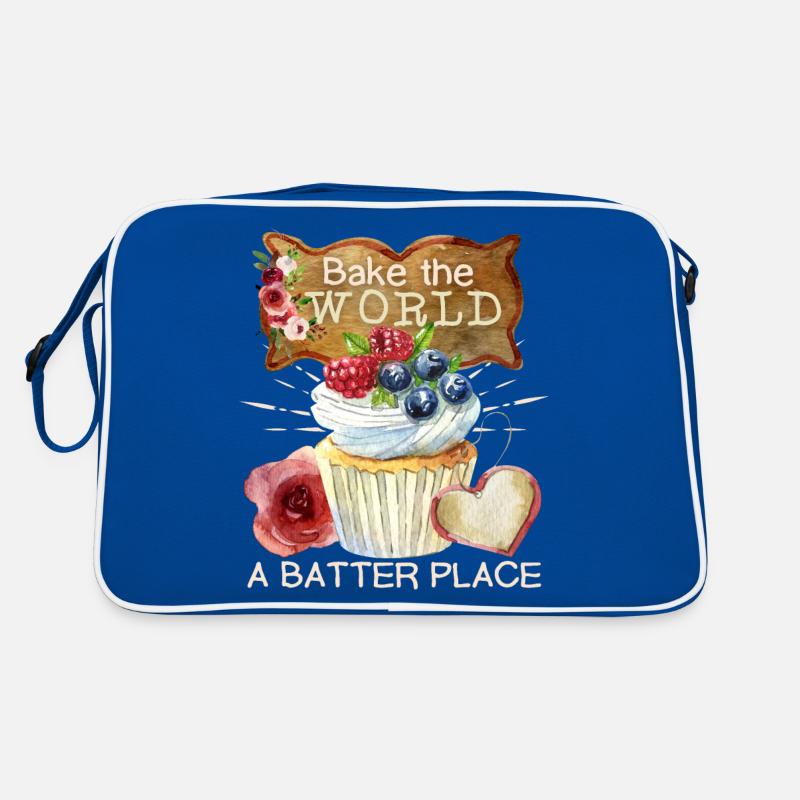 Cupcake, cuisson de gâteaux, drôle de muffin Sac Retro