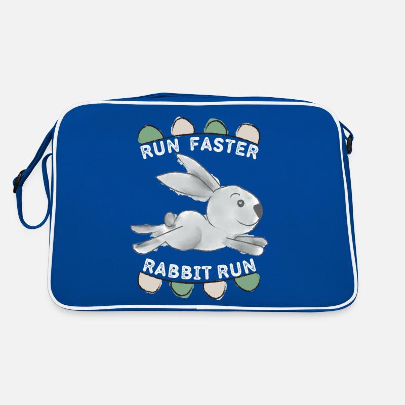 Run-Faster-Rabbit-Run, Sweet Rabbit, Funny Saying Retro Bag
