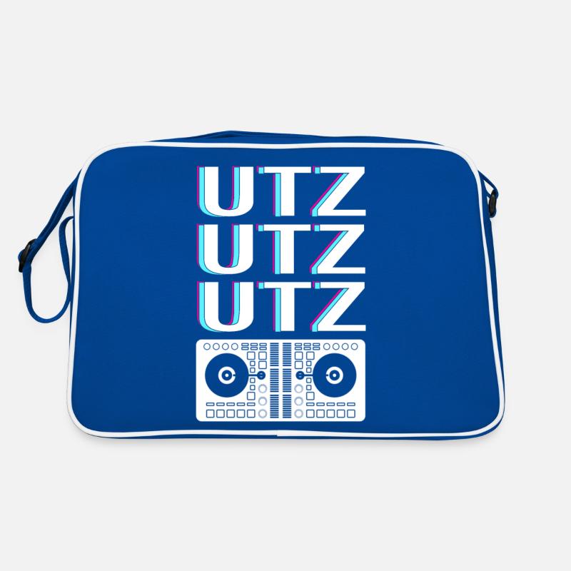 UTZ UTZ UTZ Cool Techno Beat Designs T-Shirt Retro Tasche