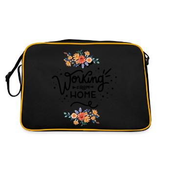 working from home - Retro Bag - black/gold - Back