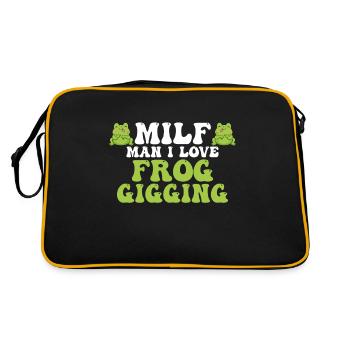 Man I Love Frog Gigging Frog Catcher - Retro Bag - black/gold - Back