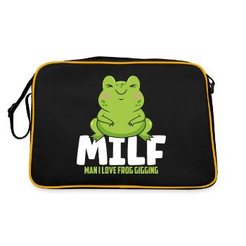 Man I Love Frog Gigging Frog Catcher - Retro Bag - black/gold - Back