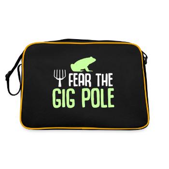 Fear The Gig Pole Frogs Catch Frog Hunters - Retro Bag - black/gold - Back