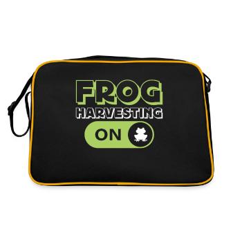 Frog Harvesting Mode On Frogs Catch Frog Hunters - Retro Bag - black/gold - Back