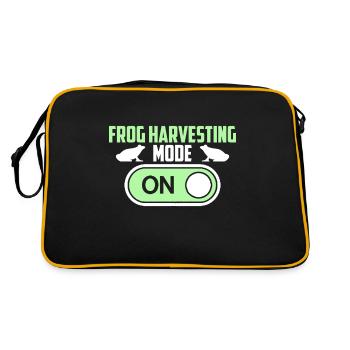 Frog Harvesting Mode On Frogs Catch Frog Hunters - Retro Bag - black/gold - Back