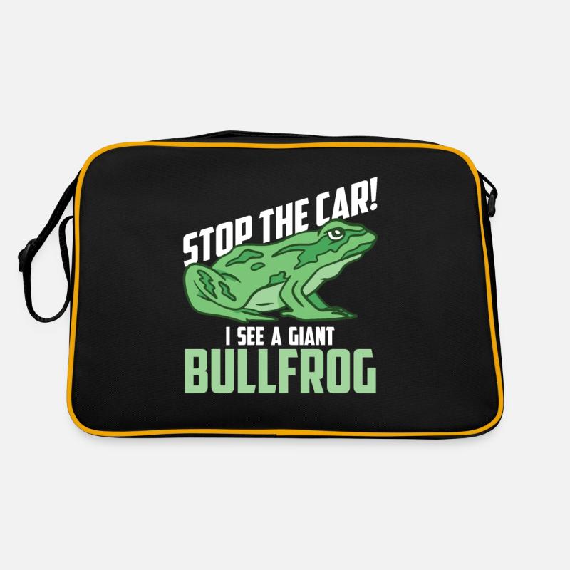 Anhalten! Ich Sehe Einen Riesigen Frosch Retro Tasche