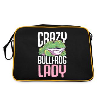 Crazy Bullfrog Lady Frog Hunter - Retro Bag - black/gold - Back