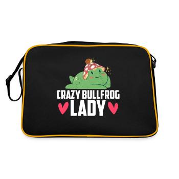 Crazy Bullfrog Lady Frog Hunter - Retro Bag - black/gold - Back
