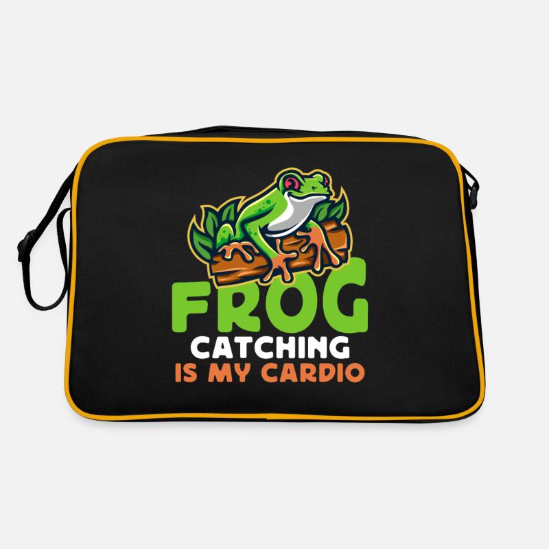 Frog hunting is my cardio frog hunter Retro Bag