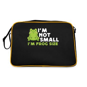 I'm not small I'm frog size - Retro Bag - black/gold - Back
