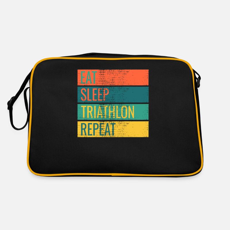 Triathlon Funny Retro Tasche
