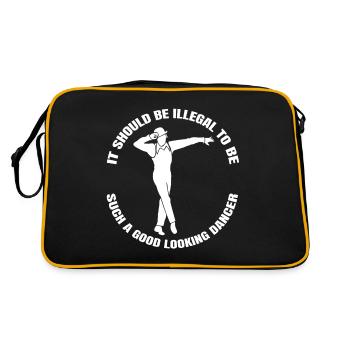 Dancing Gift Dance Sport Hobby Dancer Sport - Retro Bag - black/gold - Back