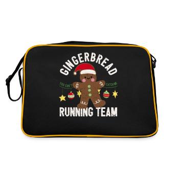 Équipe de course en pain d’épices de Noël amusante que vous ne pouvez pas - Sac Retro - noir/or - Dos
