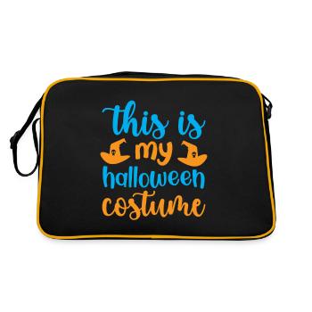 This is my halloween costume - halloween humor - Retro Bag - black/gold - Back