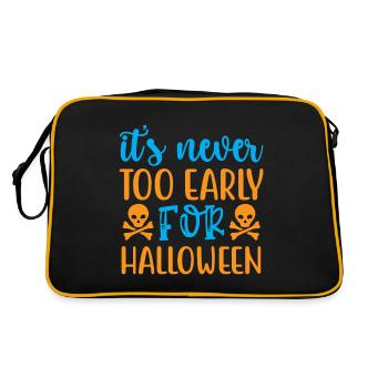 It's never too early for halloween - humor - Retro Bag - black/gold - Back