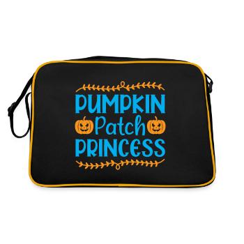 Pumpkin patch princess - halloween humor - Retro Bag - black/gold - Back