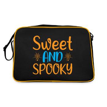 Sweet and spooky - halloween humor - Retro Bag - black/gold - Back