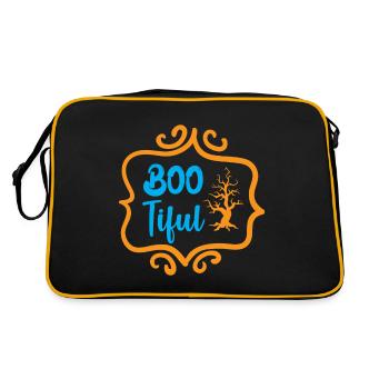 Boo tiful - halloween humor - Retro Bag - black/gold - Back