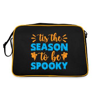 Tis the season to be spooky - halloween - Retro Bag - black/gold - Back