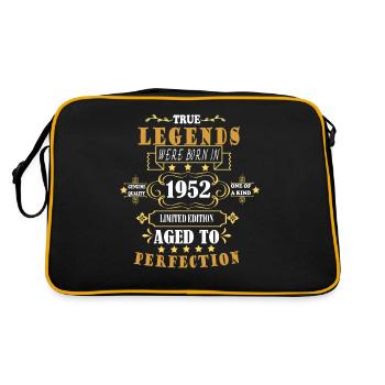 Né en 1952 Legends Cadeau d’anniversaire - Sac Retro - noir/or - Dos