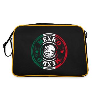 mexico flag stamp - Retro Bag - black/gold - Back