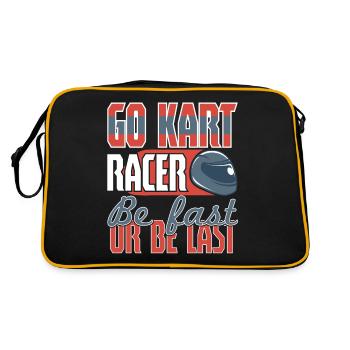 Its A Race Day Go Kart Racing - Retro Bag - black/gold - Back