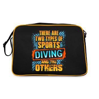 Il existe deux types de plongée sportive et autres - Sac Retro - noir/or - Dos