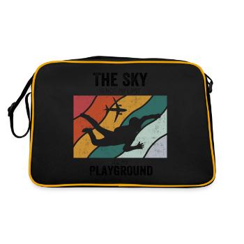 Le ciel n’est pas ma limite, c’est mon terrain de jeu - Sac Retro - noir/or - Dos