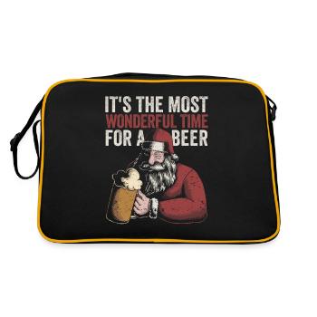 C’est le meilleur moment pour une bière heureuse - Sac Retro - noir/or - Dos