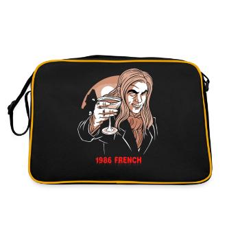 1986 Français Vampire Sommelier Wine Blood Français - Sac Retro - noir/or - Dos