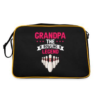 GRANDMA La légende du bowling Cool Retro Bowler - Sac Retro - noir/or - Dos