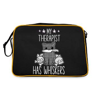 Funny Cat Costume Cat Owner Motif Cats - Retro Bag - black/gold - Back