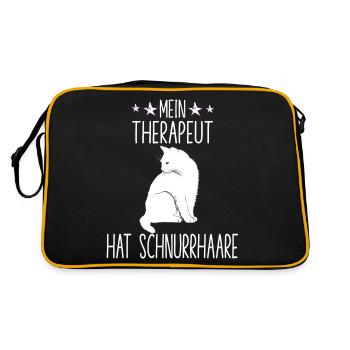 Cat Owner Outfit Cats Costume Cat Friend - Retro Bag - black/gold - Back
