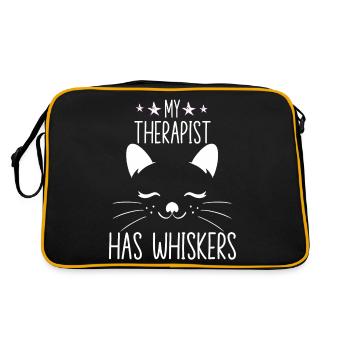 Funny Cat Costume Cat Owner Outfit Cats - Retro Bag - black/gold - Back
